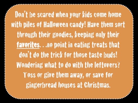 Don't be scared when your kids bring home piles of Halloween candy. Have them pick their favorites, and repurpose the leftovers.