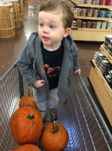 Shopping for Pumpkins at Sprouts on a Rainy Day